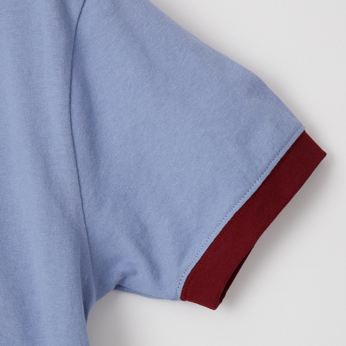 UNIVERSAL OVERALL [ユニバーサルオーバーオール] 別注 ロゴプリント リンガーTシャツ [U2613209IN-JF] B.GREY