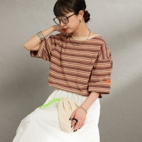 BRN BORDER&&モデル身長：150cm 着用サイズ：F&&
