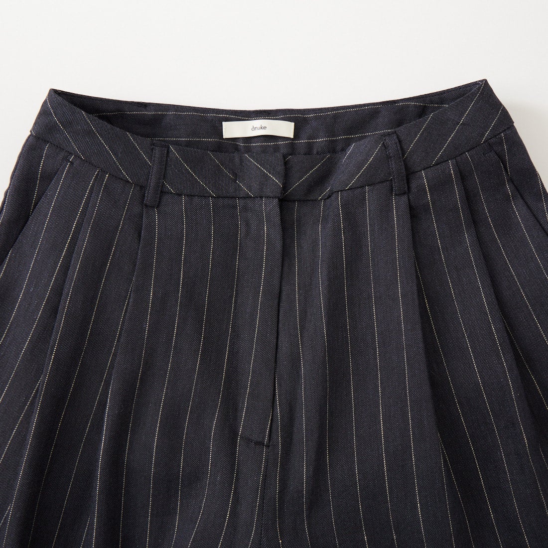 anuke [アンヌーク] リネン タックパンツ [62610706] NVY
