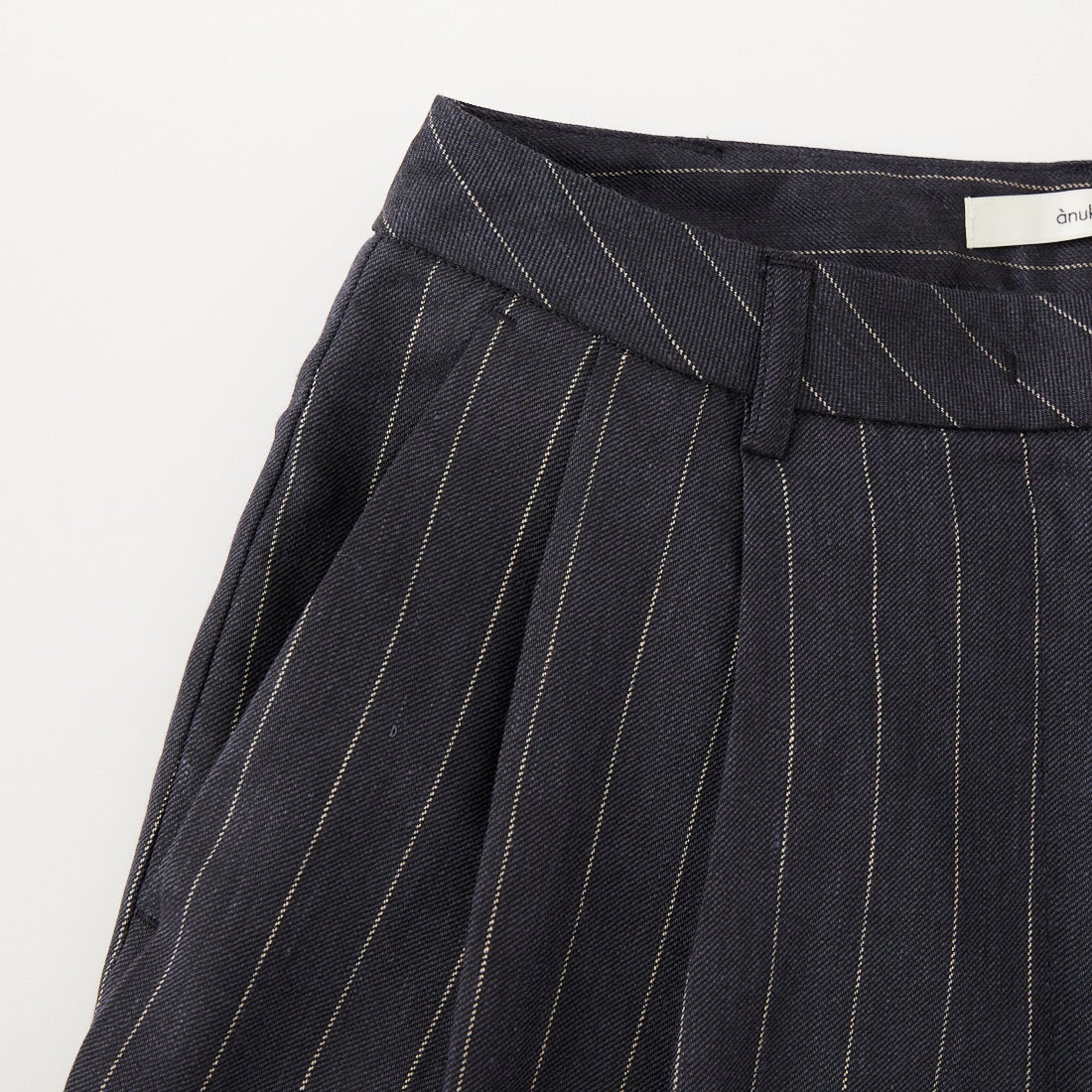 anuke [アンヌーク] リネン タックパンツ [62610706] NVY