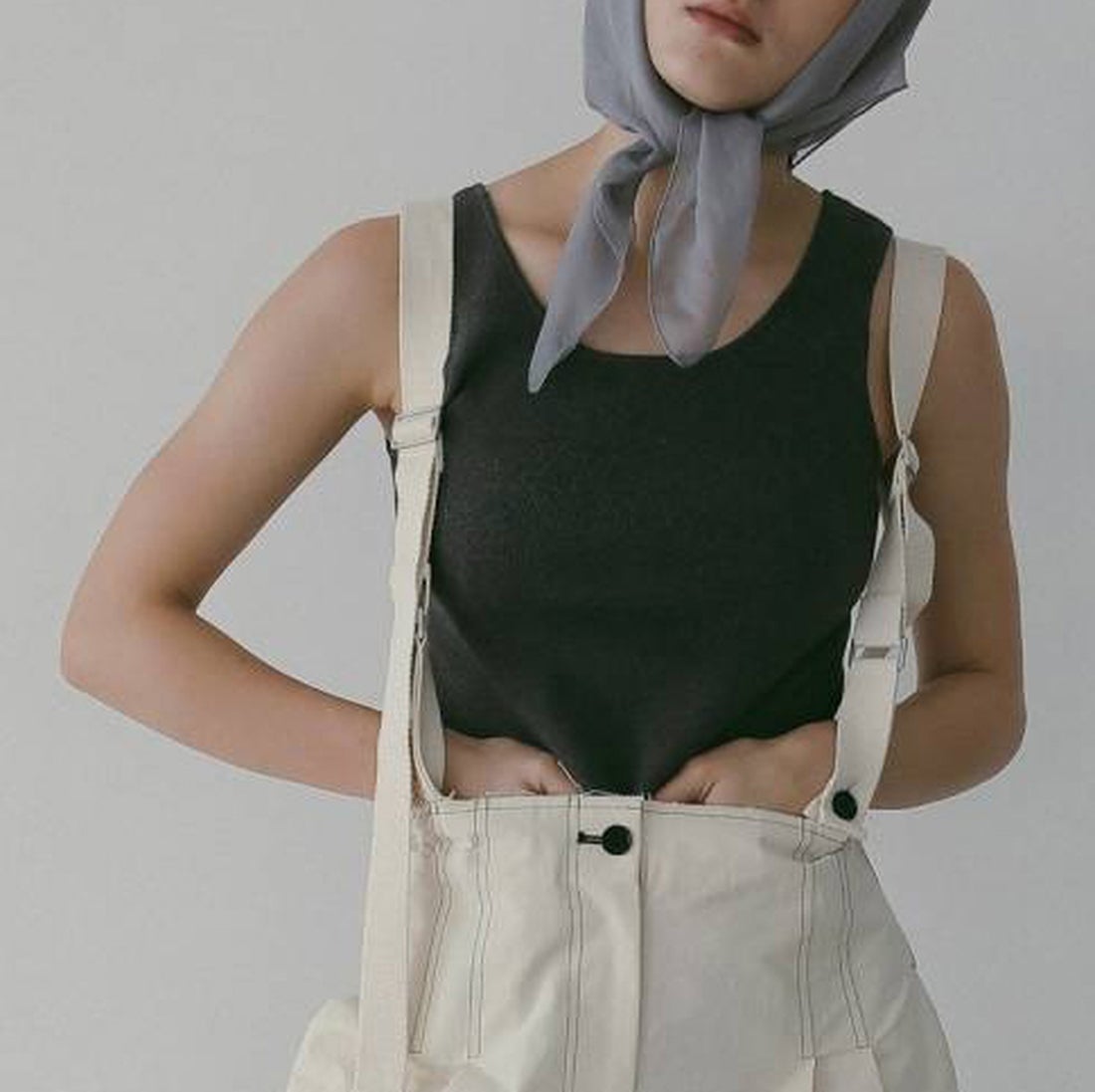 anuke [アンヌーク] ショート ニットタンクトップ [62610524] C/GRY