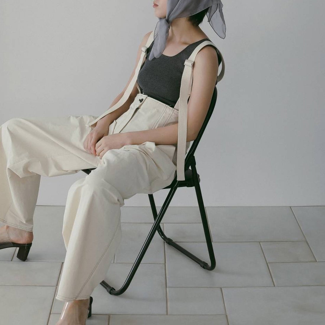 anuke [アンヌーク] ショート ニットタンクトップ [62610524] C/GRY