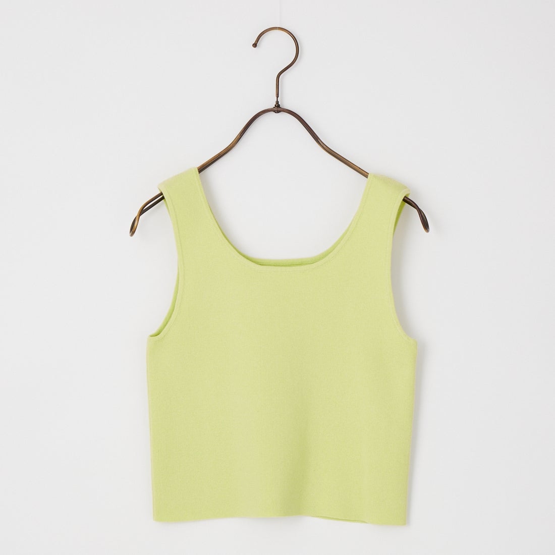 anuke [アンヌーク] ショート ニットタンクトップ [62610524] L/GRN