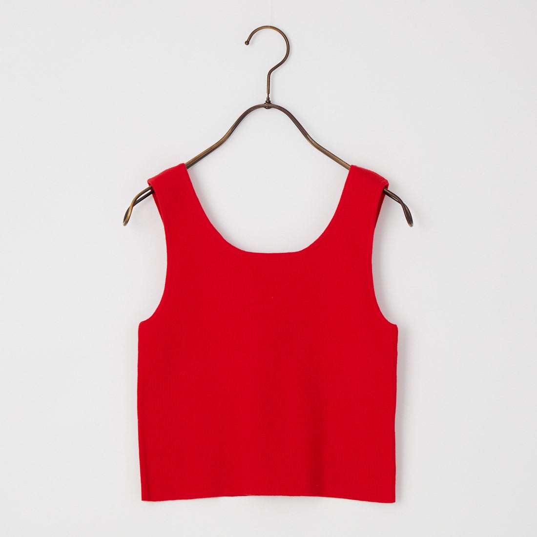 anuke [アンヌーク] ショート ニットタンクトップ [62610524] RED