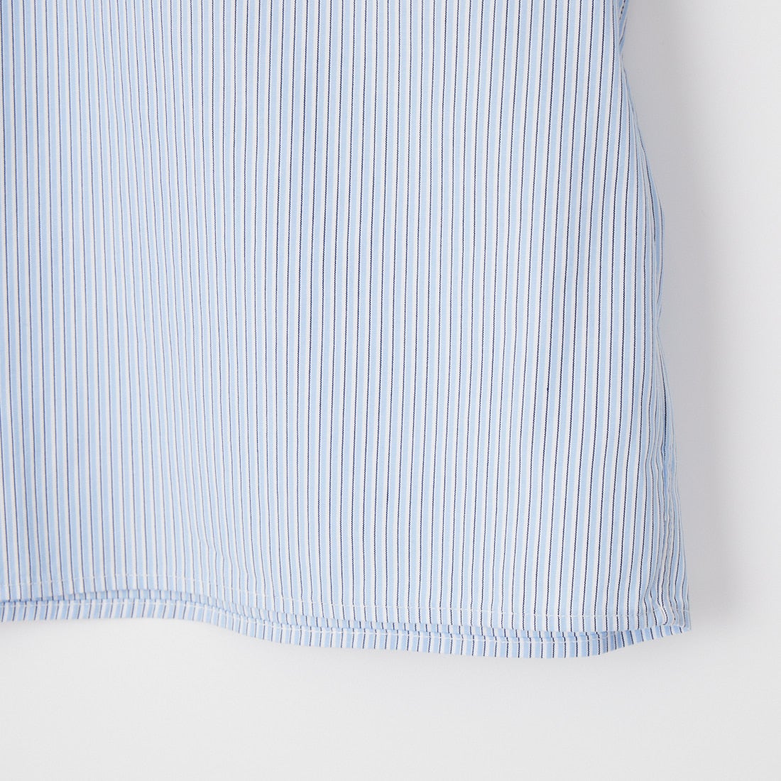 Gymphlex [ジムフレックス] ショートスリーブ ストライプショートボタンダウンシャツ [GY-B0367CBK] SAX/BLU ST