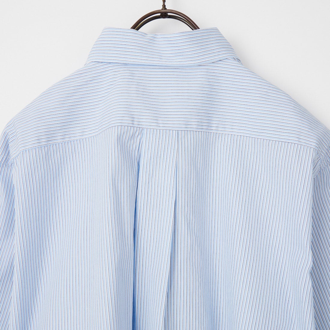 Gymphlex [ジムフレックス] ショートスリーブ ストライプショートボタンダウンシャツ [GY-B0367CBK] SAX/BLU ST