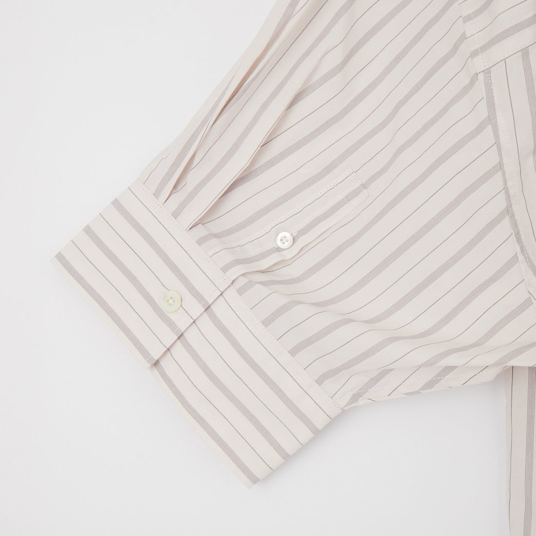 Gymphlex [ジムフレックス] ストライプボタンダウンショートシャツ [GY-B0458MLO] OFF/GRY ST