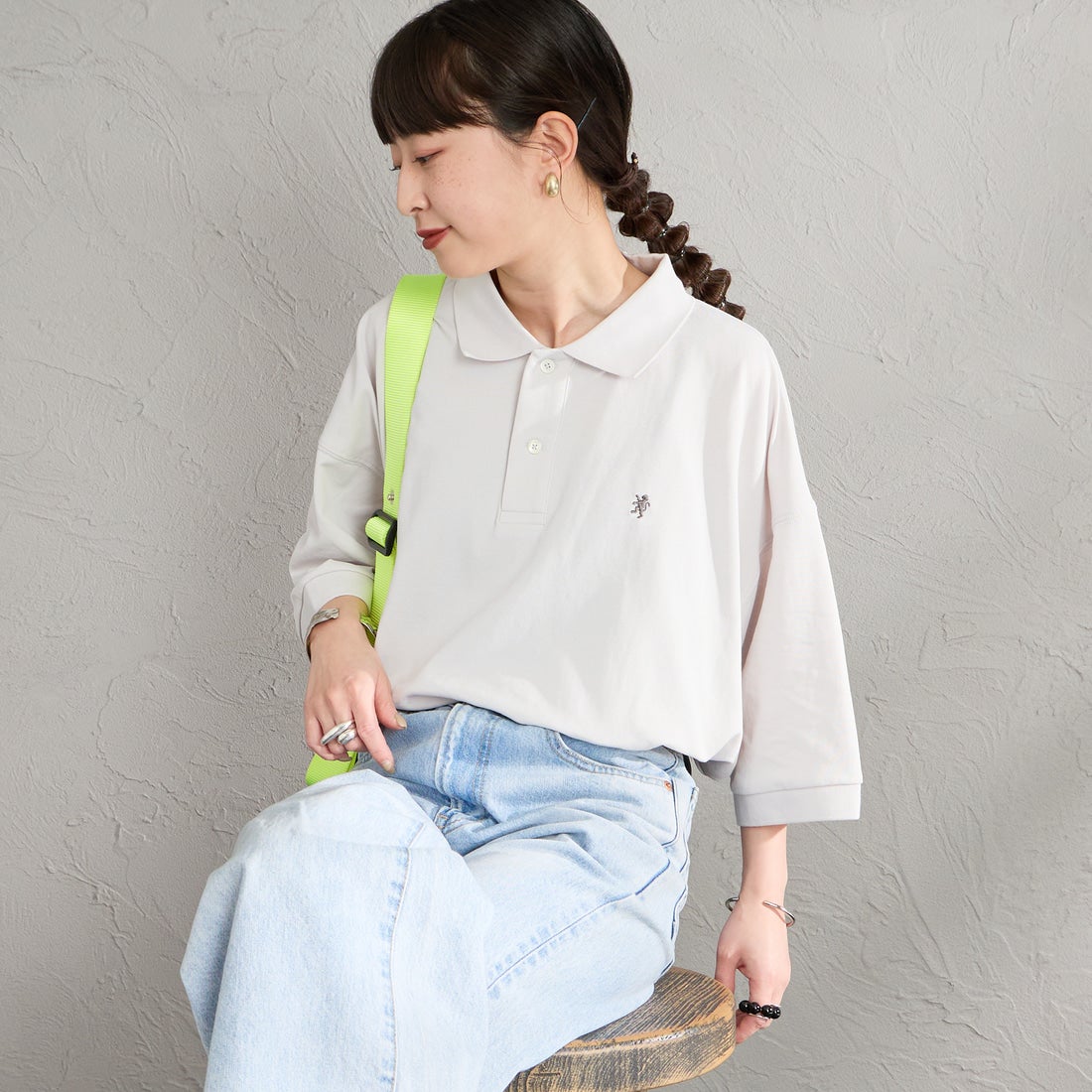 OFF WHITE&&モデル身長：150cm 着用サイズ：14&&