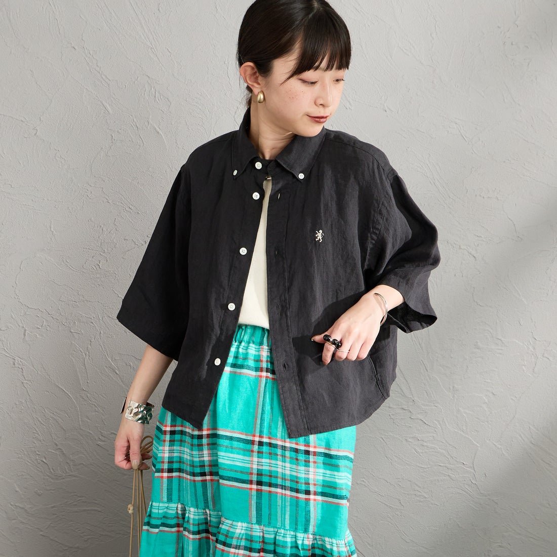 BLACK&&モデル身長：150cm 着用サイズ：12&&