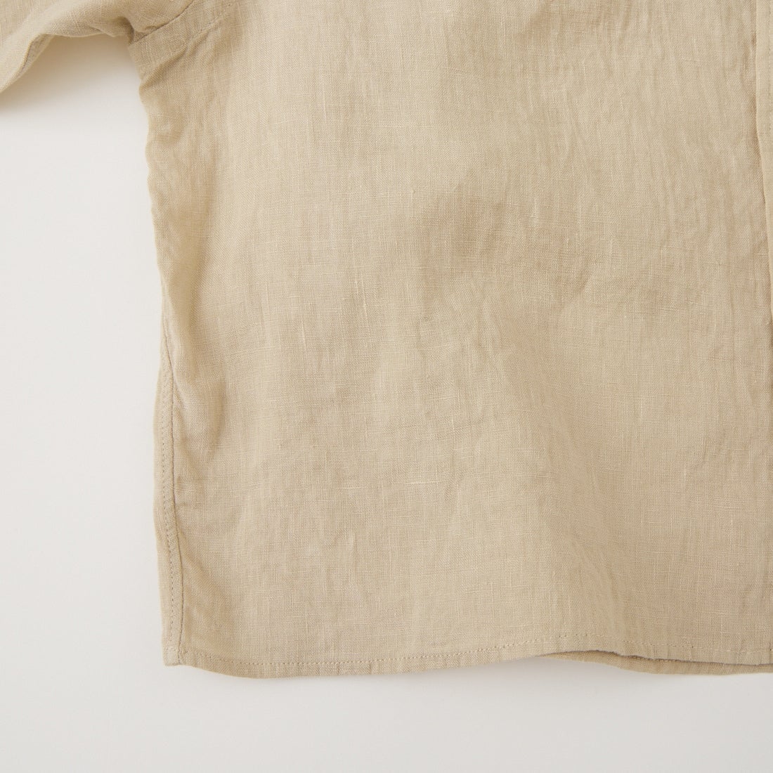 Gymphlex [ジムフレックス] ショートスリーブ リネンボタンダウンシャツ [GY-B0367SKC] BEIGE