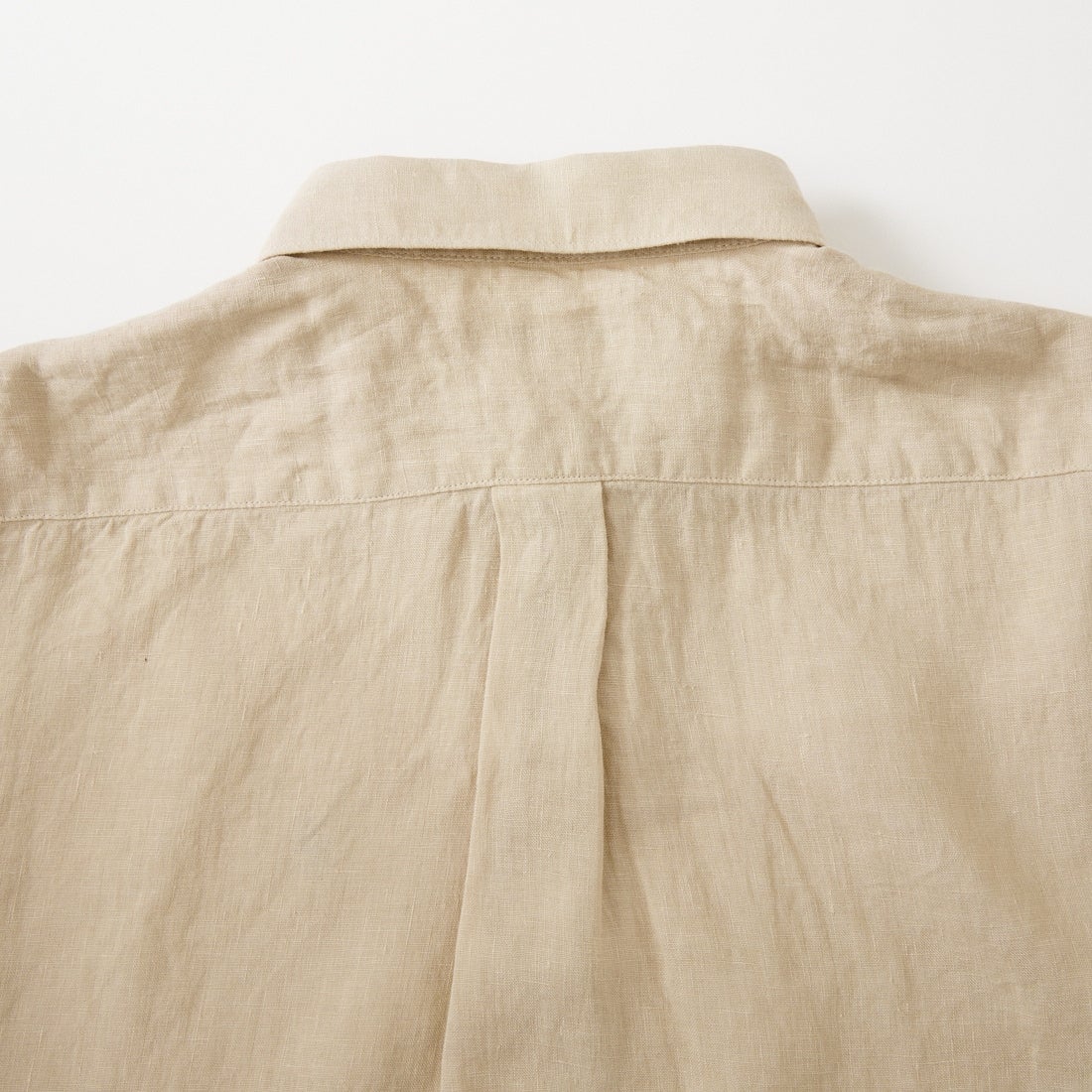 Gymphlex [ジムフレックス] ショートスリーブ リネンボタンダウンシャツ [GY-B0367SKC] BEIGE