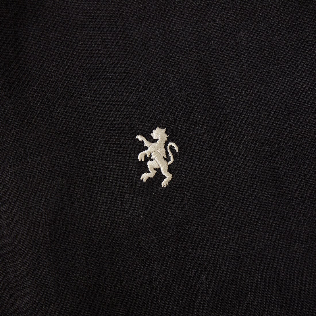 Gymphlex [ジムフレックス] ショートスリーブ リネンボタンダウンシャツ [GY-B0367SKC] BLACK