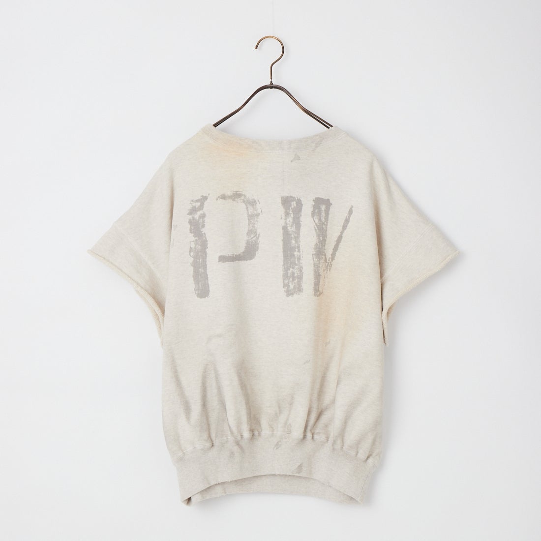 BOW WOW [バウワウ] PW エイジドショートスリーブスウェット [BW261-PSSS] OATMEAL