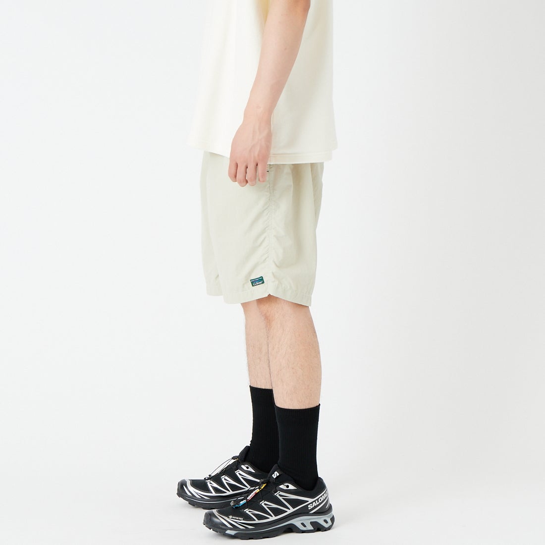 L.L.BEAN [エルエルビーン] MILO プルオンショーツ [6275-4031] 24 SAND &&モデル身長：177cm 着用サイズ：M&&