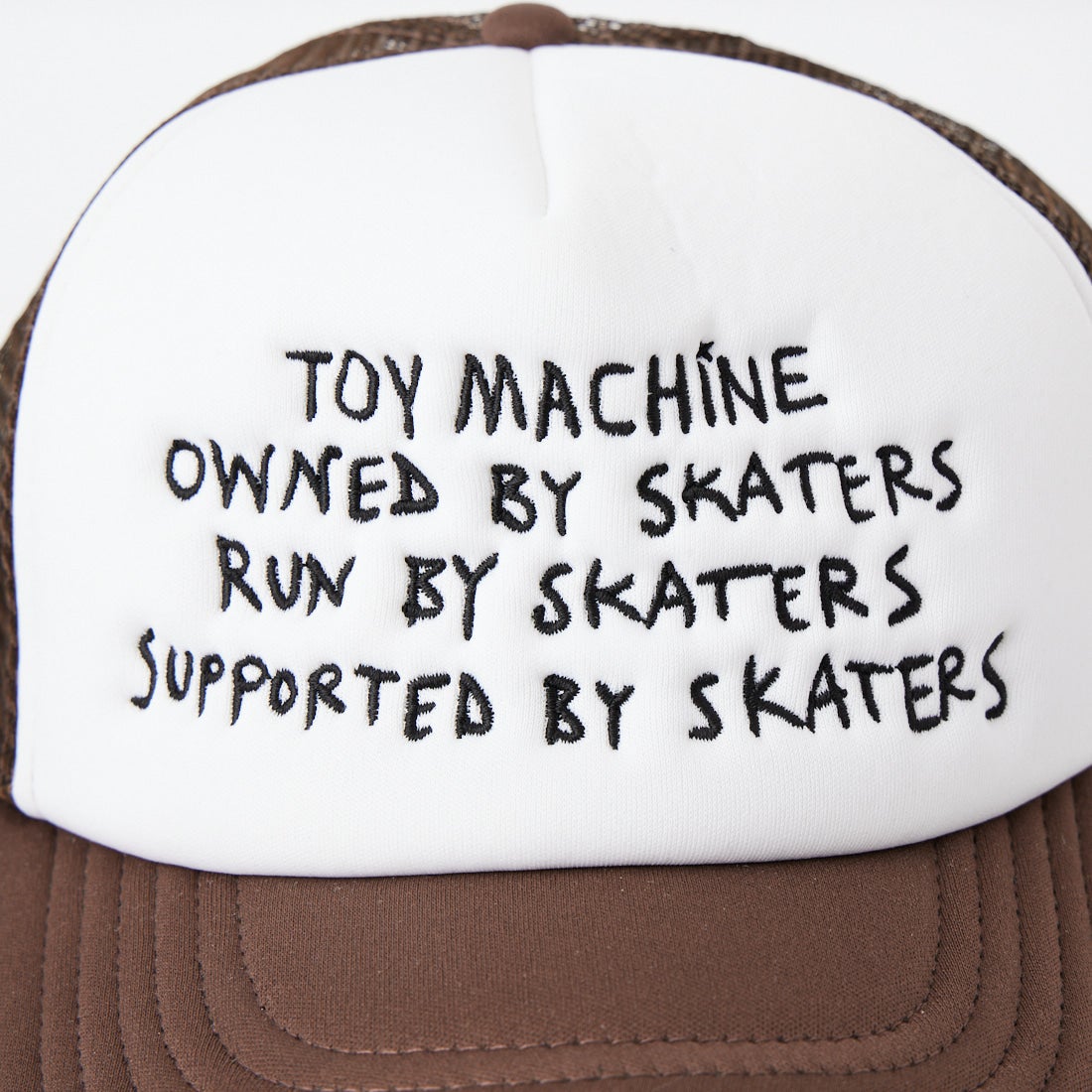 toy machine [トイマシーン] OWNED BY SKATERS トラッカーメッシュキャップ [TMPGHW34] BROWN