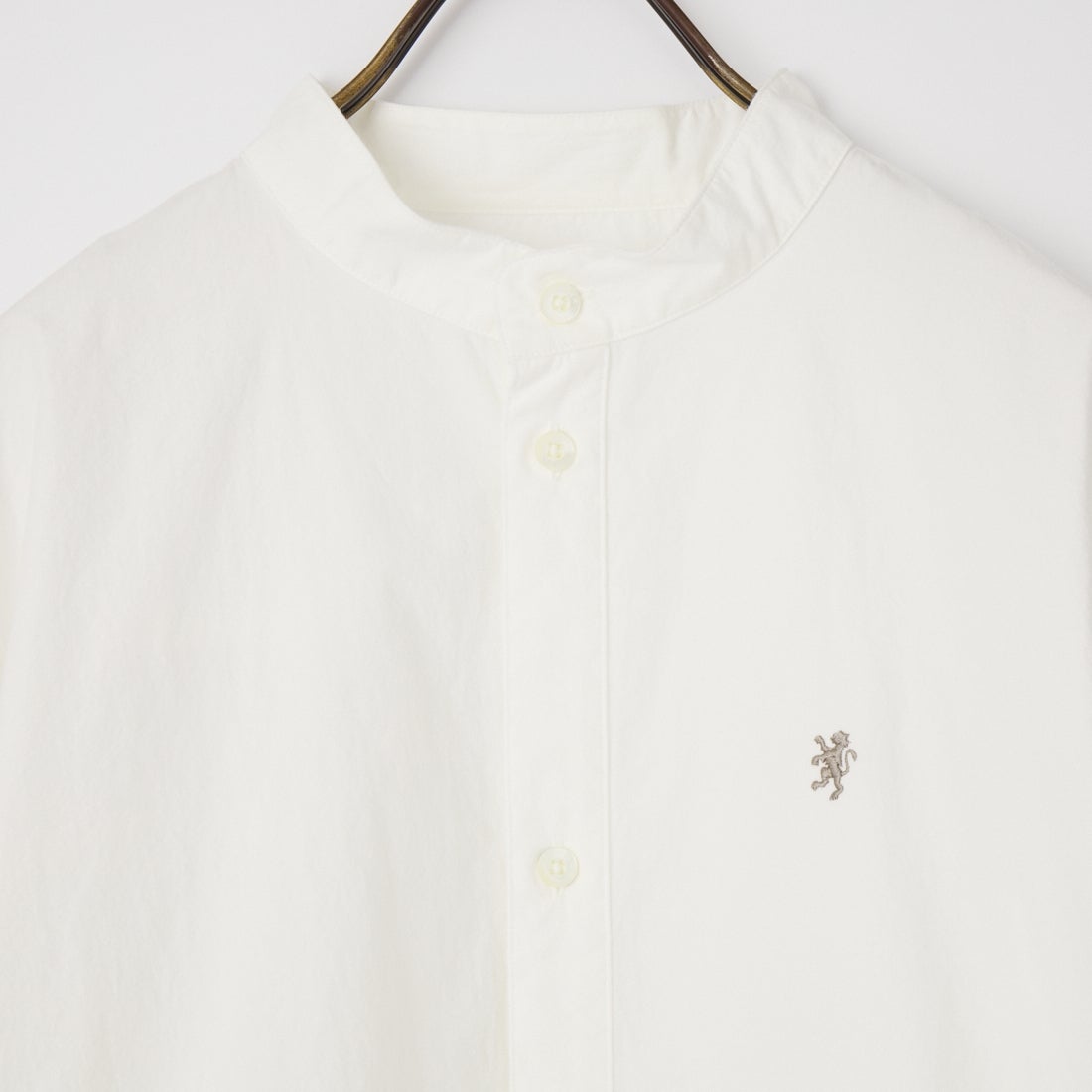 Gymphlex [ジムフレックス] ショートスリーブスタンドカラーシャツ [GY-B0368TYO] WHITE