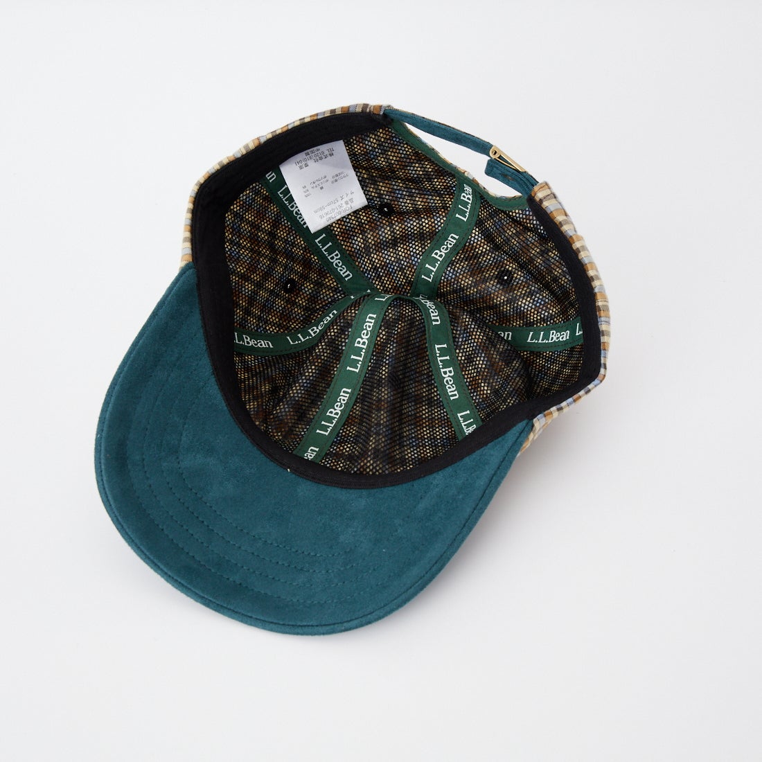 L.L.BEAN [エルエルビーン] チェック2トーンキャップ [261079616] 51 DK GRN