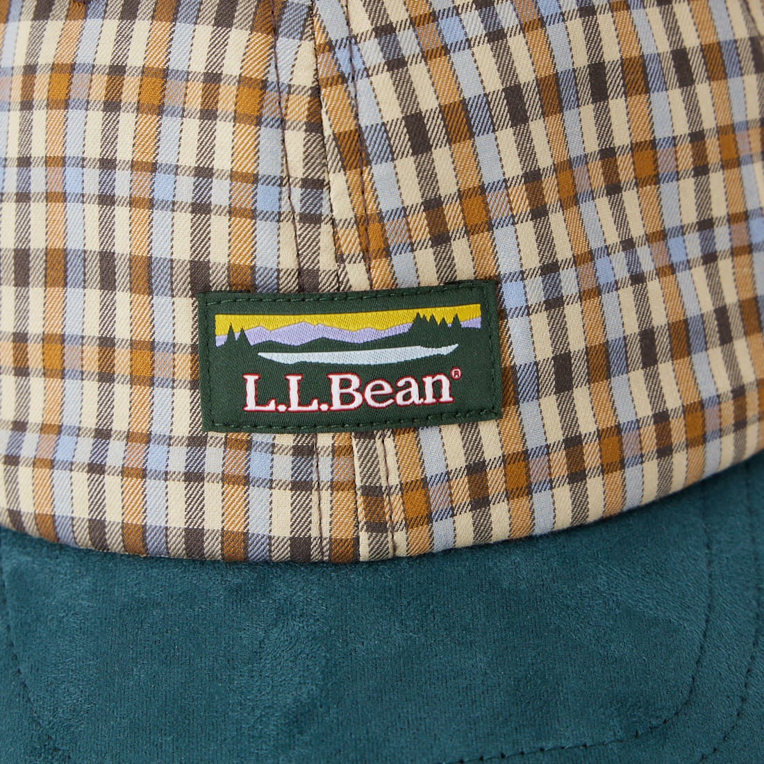 L.L.BEAN [エルエルビーン] チェック2トーンキャップ [261079616] 51 DK GRN