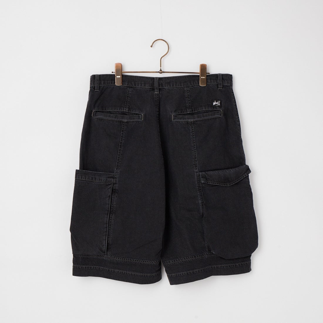 NULL [ヌル] アウトサイドデニムショーツ [NULL-111EX] BLACK
