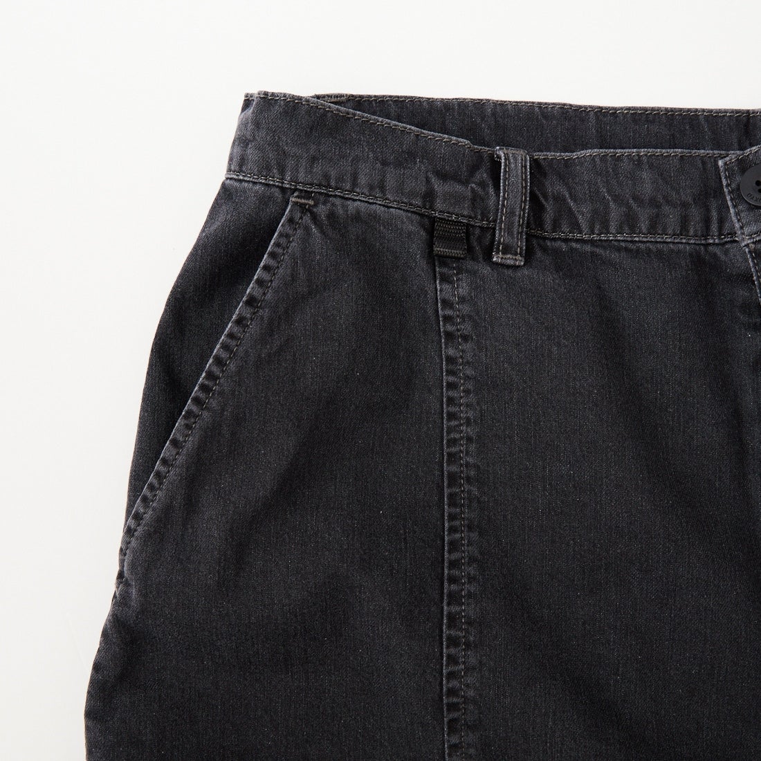 NULL [ヌル] アウトサイドデニムショーツ [NULL-111EX] BLACK