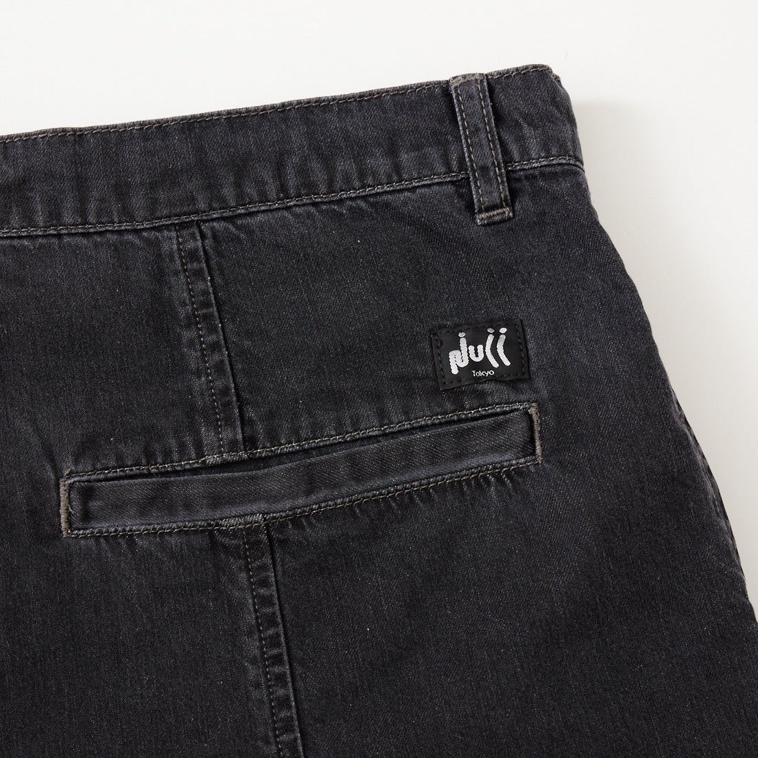 NULL [ヌル] アウトサイドデニムショーツ [NULL-111EX] BLACK