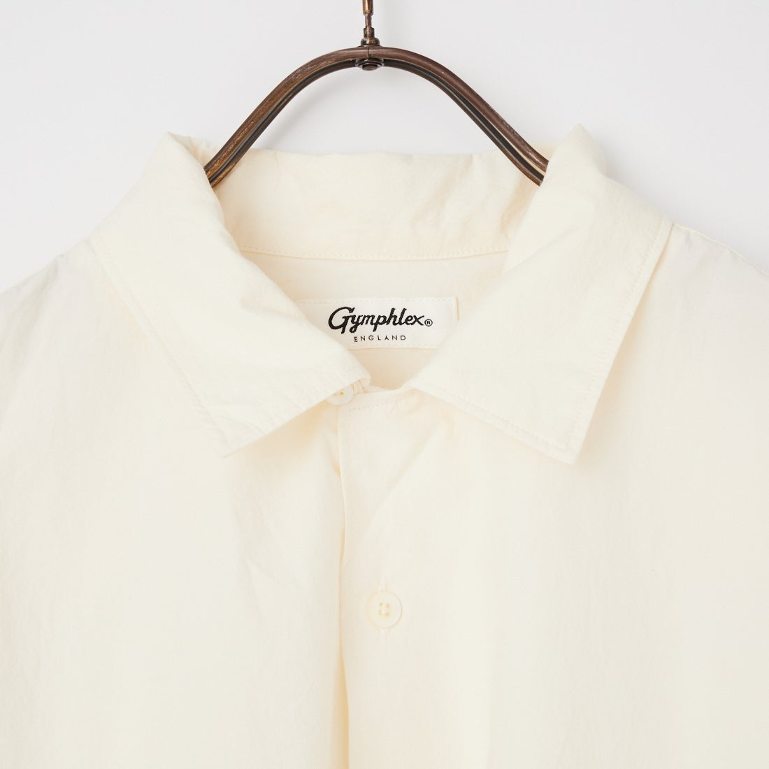 Gymphlex [ジムフレックス] オープンカラーショートスリーブシャツ [GY-B0462OTR] IVORY