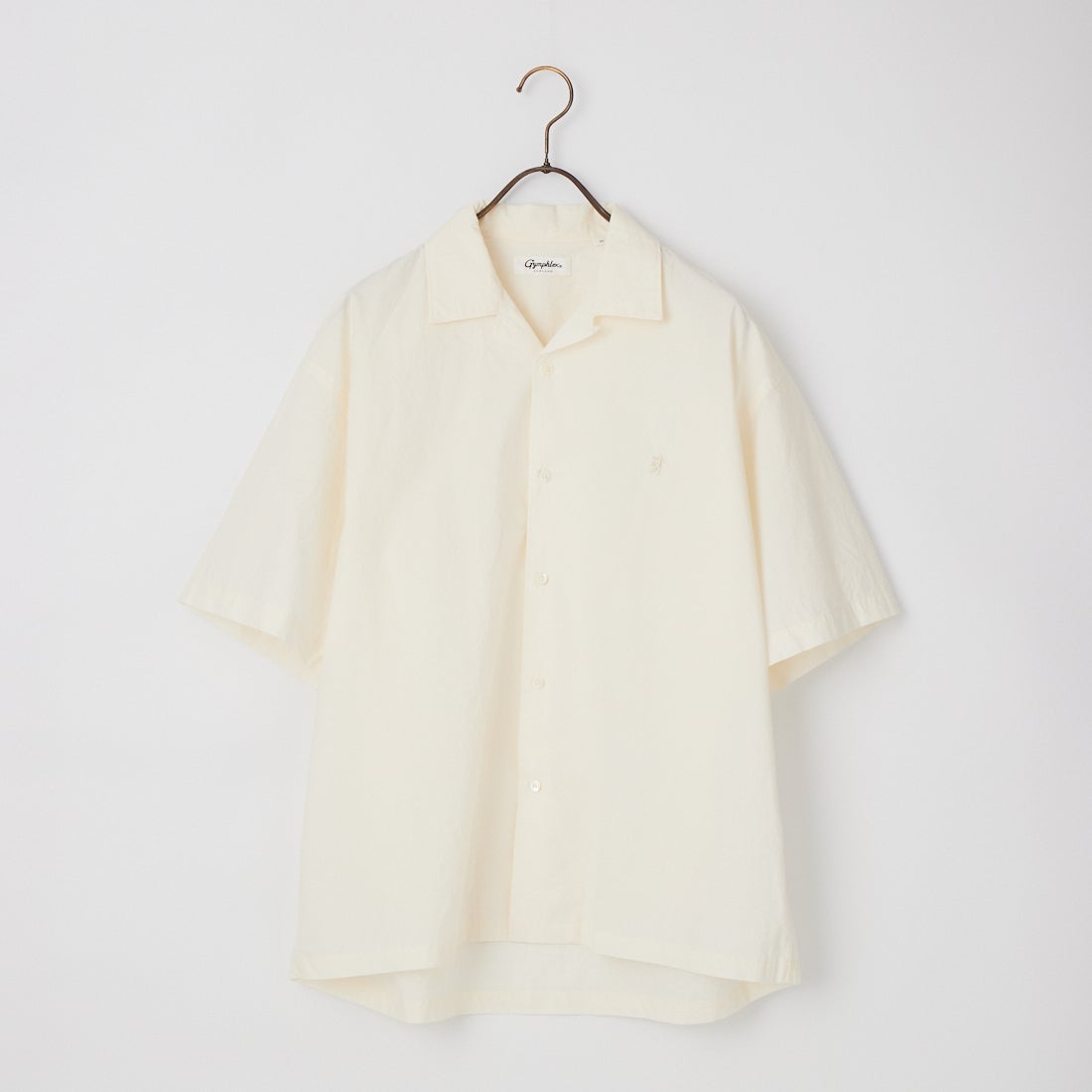 Gymphlex [ジムフレックス] オープンカラーショートスリーブシャツ [GY-B0462OTR] IVORY