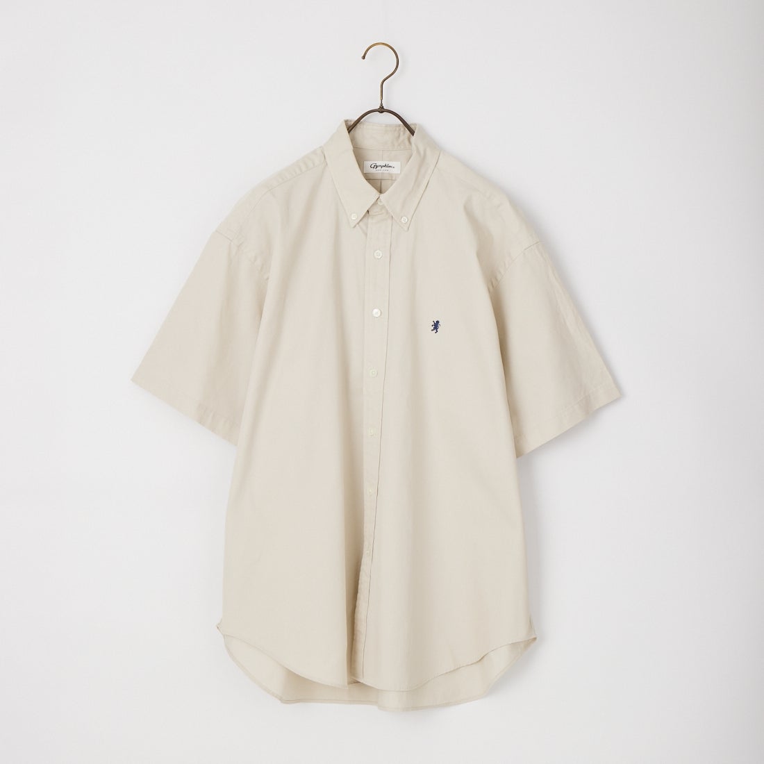 Gymphlex [ジムフレックス] ショートスリーブ ボタンダウンシャツ [GY-B0248BIT] SAND BEIGE
