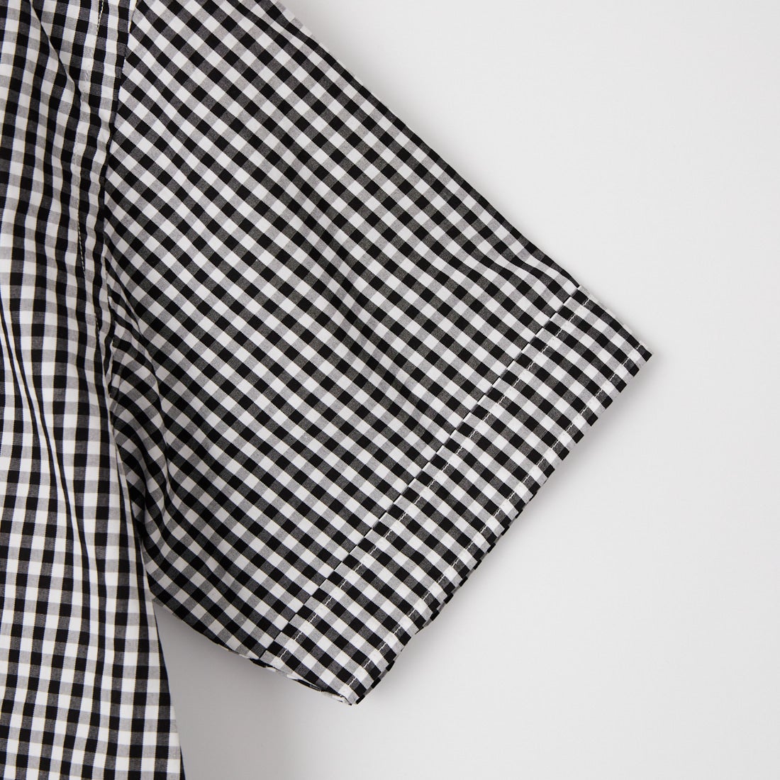 Gymphlex [ジムフレックス] ショートスリーブ ギンガムチェックボタンダウンシャツ [GY-B0244MGG] BK GINGHAM