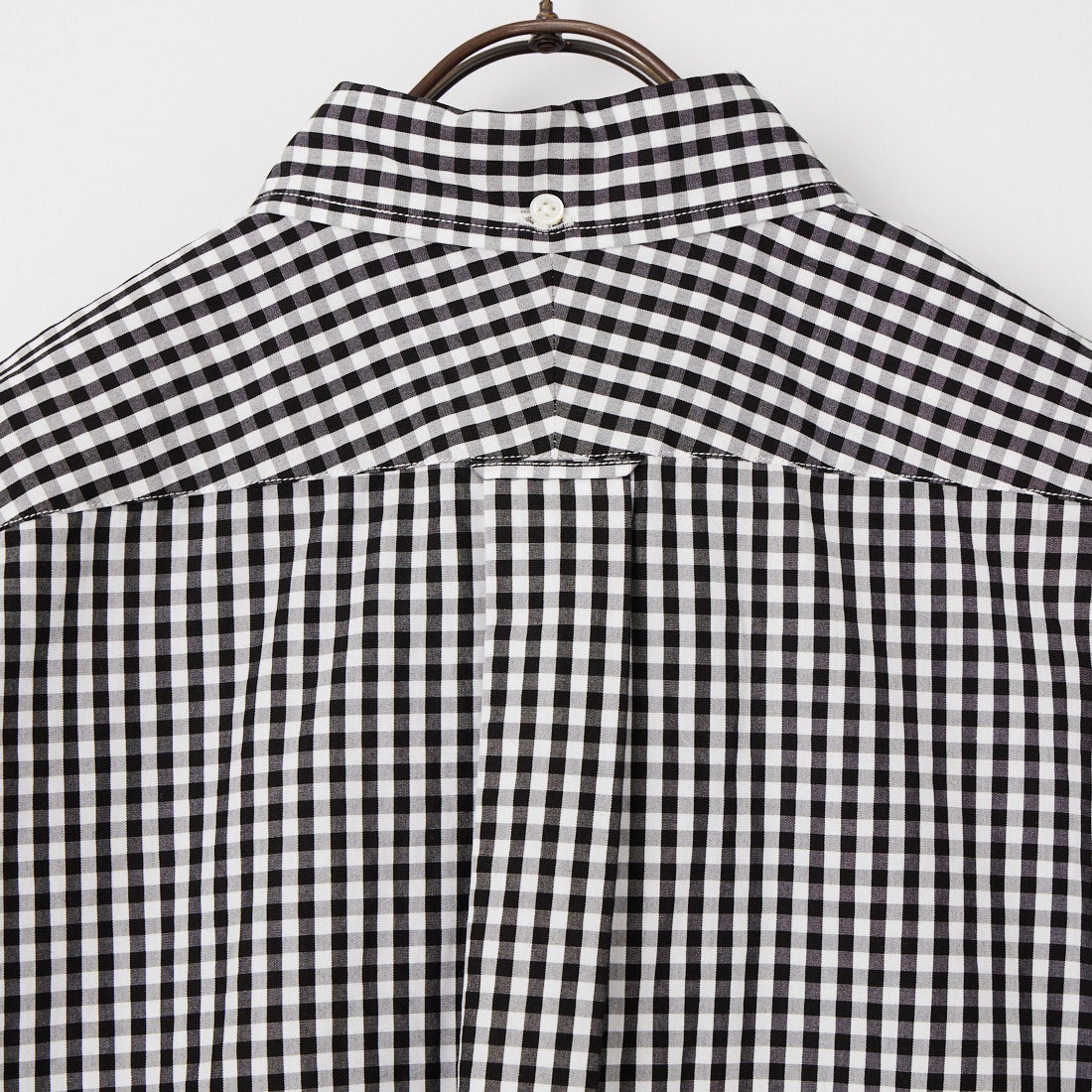 Gymphlex [ジムフレックス] ショートスリーブ ギンガムチェックボタンダウンシャツ [GY-B0244MGG] BK GINGHAM
