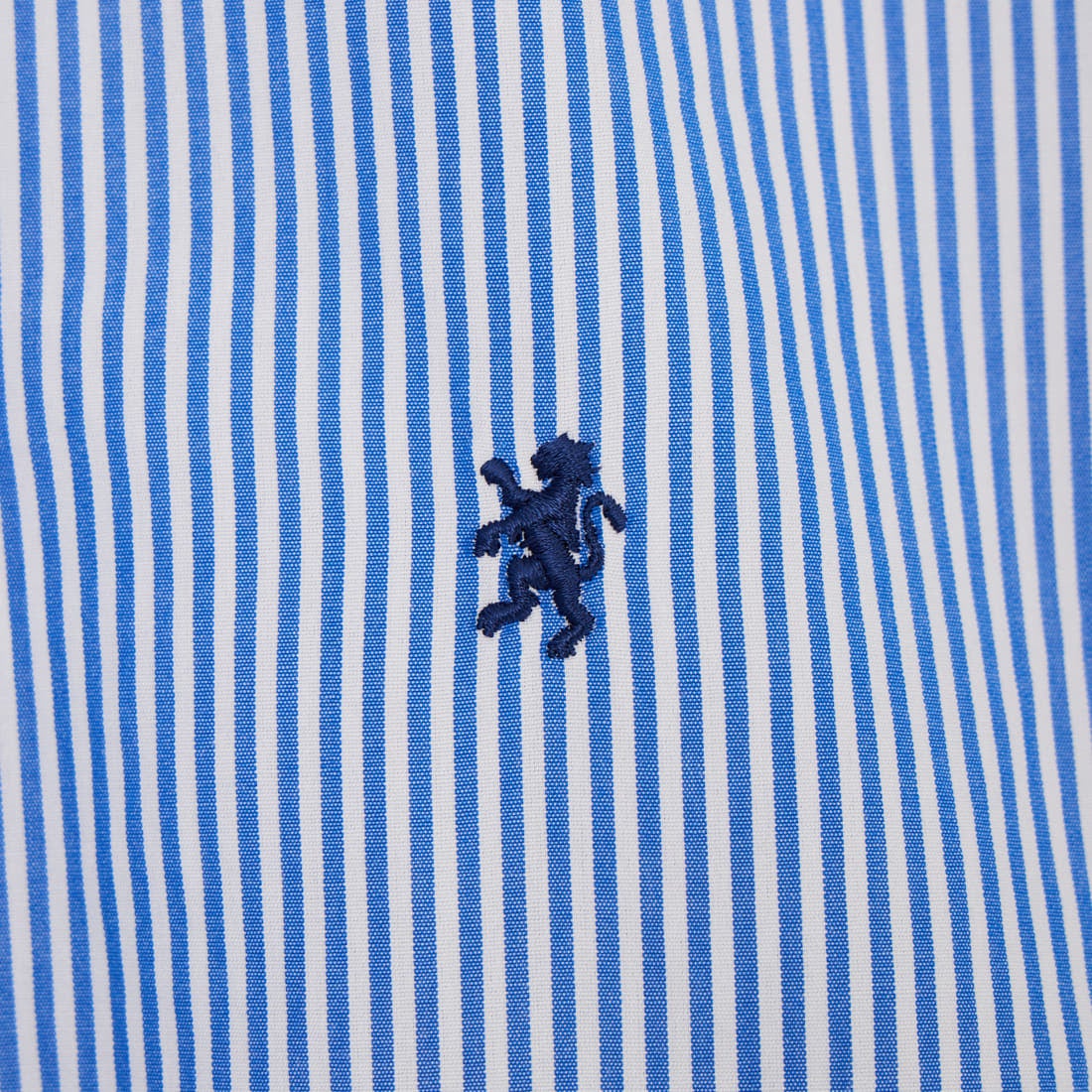 Gymphlex [ジムフレックス] ショートスリーブ ストライプボタンダウンシャツ [GY-B0244MGS] BLU STRIPE