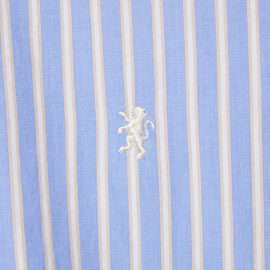 Gymphlex [ジムフレックス] ショートスリーブ ストライプボタンダウンシャツ [GY-B0248PSE] BLU/BEG ST