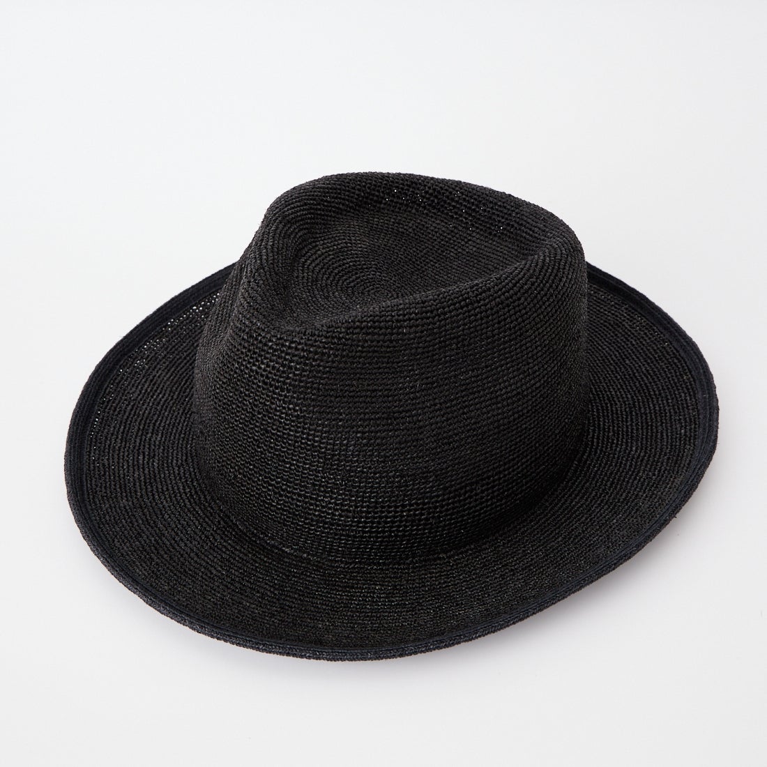 RACAL [ラカル] ラフィアクラッシャブルフェドラハット [RL-25-1391] BLACK