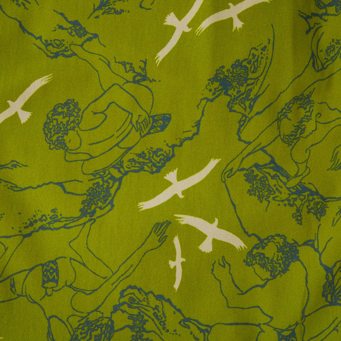 WILD THINGS [ワイルドシングス] エラスティックナイロン プリントラックスパンツ [WT26038AD] CLIMBER GR