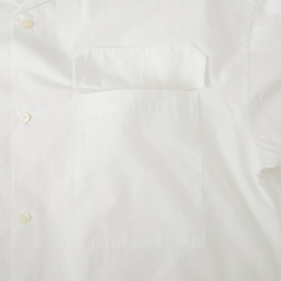 ORCIVAL [オーシバル] オープンカラーポケットディティールシャツ [OR-B0455IMB] OFF WHITE