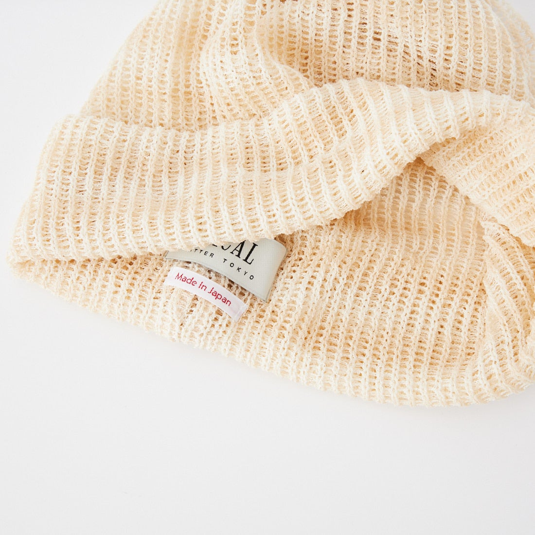 RACAL [ラカル] 擬麻ルーズニットキャップ [RL-26-048W] BEIGE/IVOR