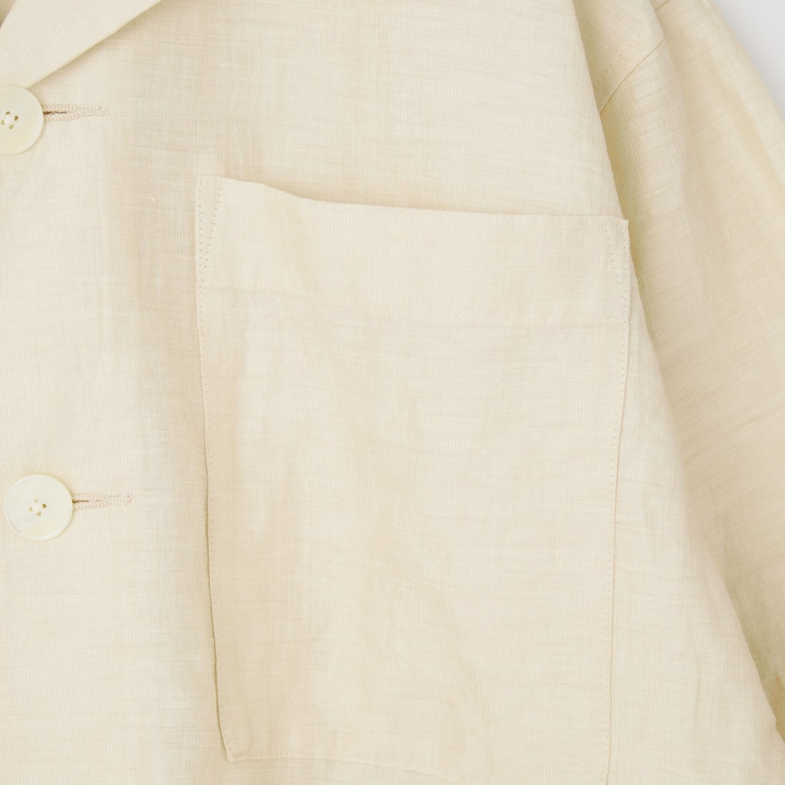 le glazik [ルグラジック] オープンカラーワイドシャツ [LG-B0258LPK] IVORY