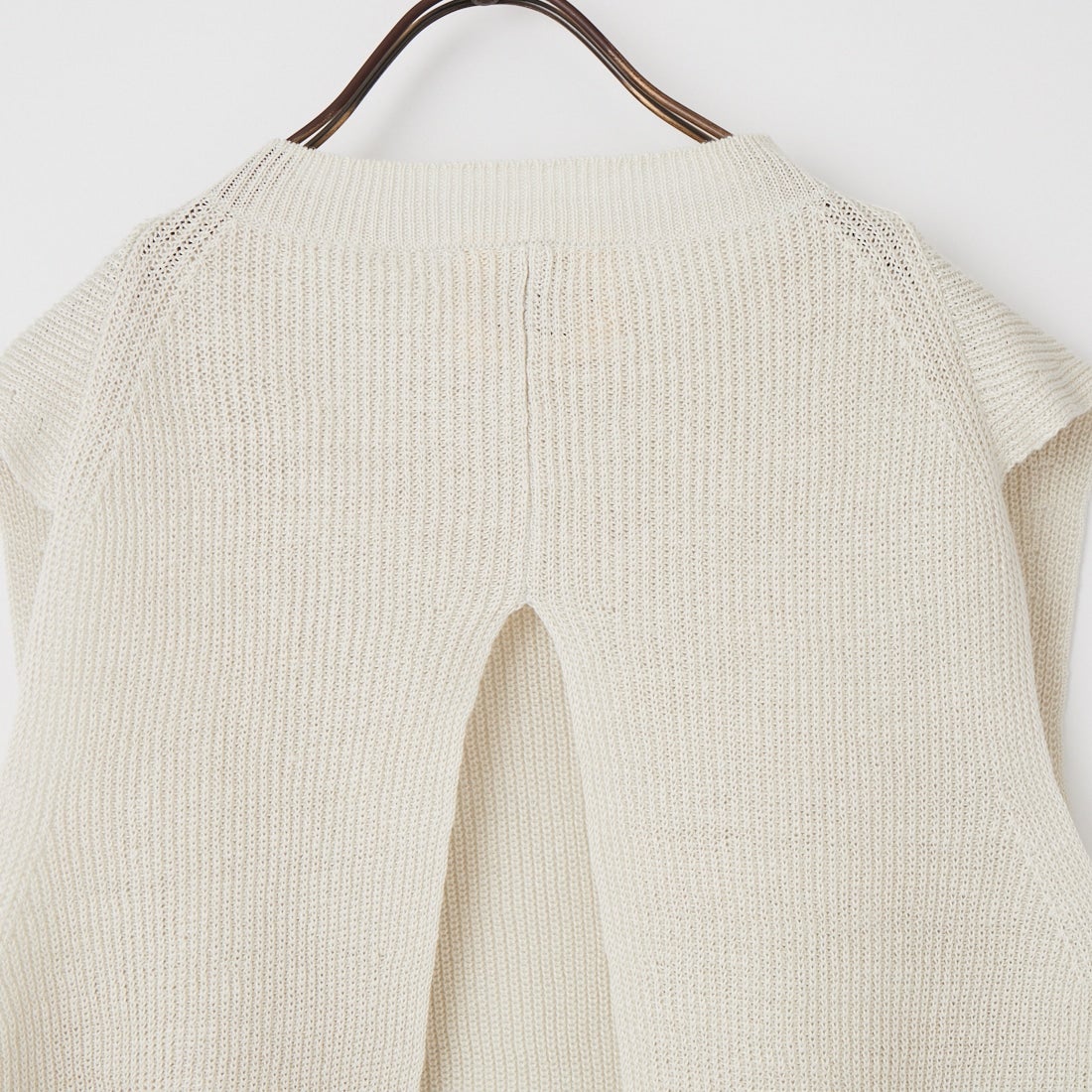 UNFIL [アンフィル] フレンチリネンリブニットベスト [WXSP-UW127] MIST