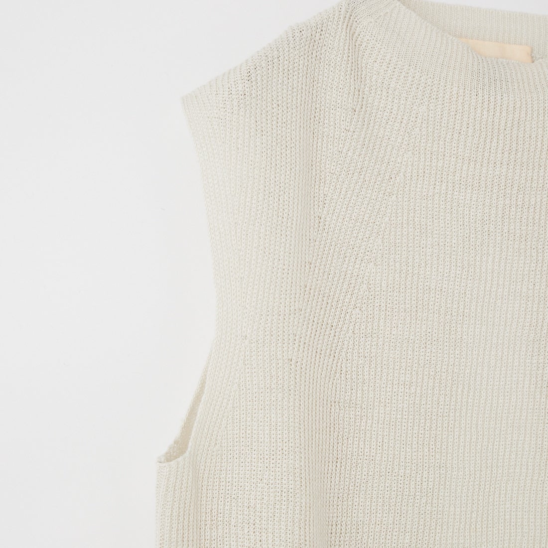 UNFIL [アンフィル] フレンチリネンリブニットベスト [WXSP-UW127] MIST