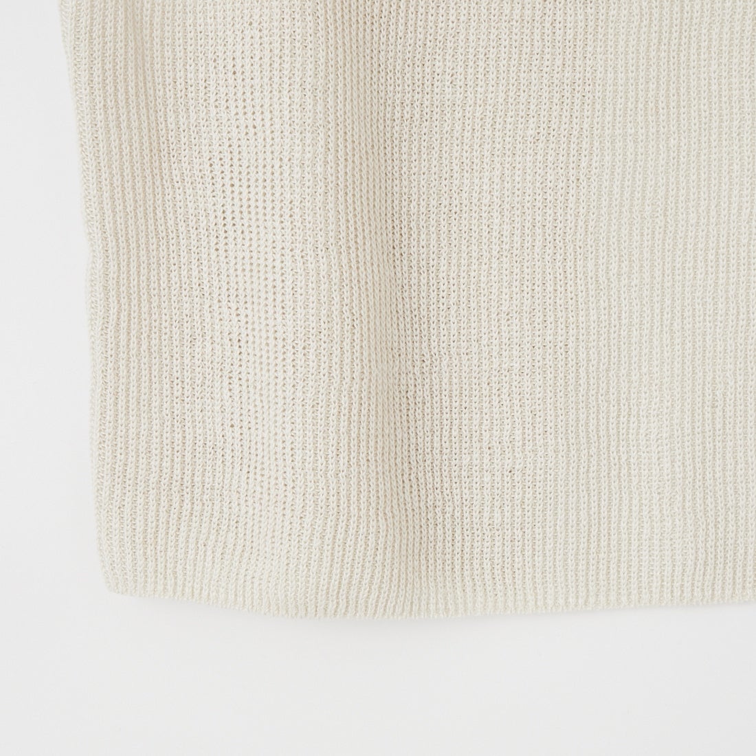 UNFIL [アンフィル] フレンチリネンリブニットベスト [WXSP-UW127] MIST