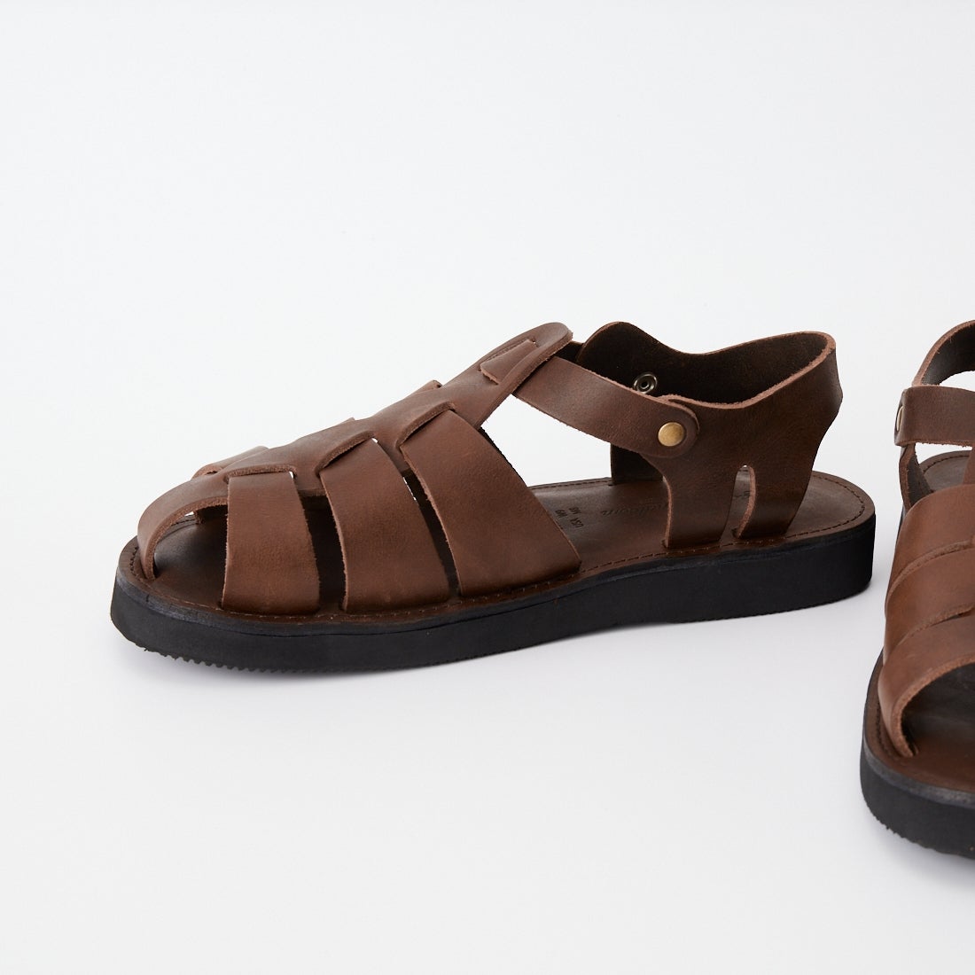 Organic handloom [オーガニックハンドルーム] レザーサンダル [OH002208] DARK BROWN