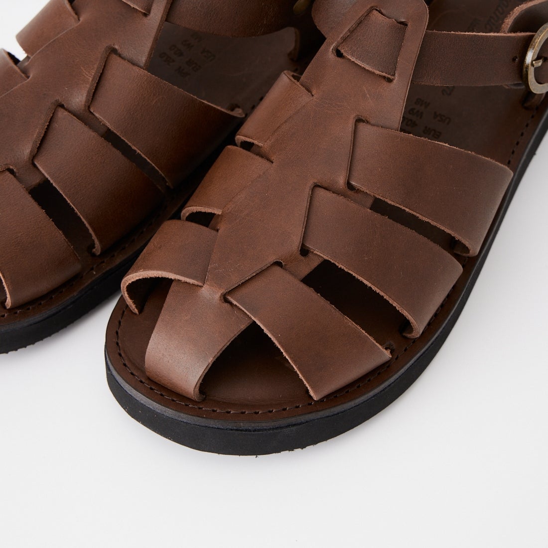 Organic handloom [オーガニックハンドルーム] レザーサンダル [OH002208] DARK BROWN