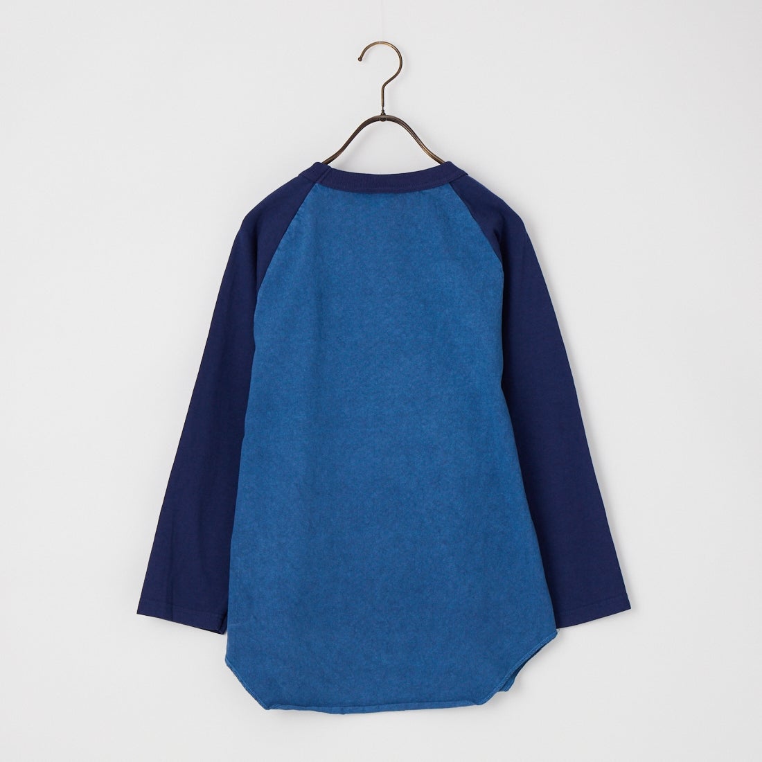 WALLA WALLA SPORT [ワラワラスポーツ] ピグメントダイ 2トーンベースボールTシャツ [PIGMENT-DYE-2-TONE-B] NAVY