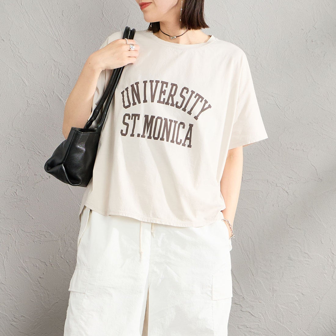 L.BEIGE&&モデル身長：160cm 着用サイズ：F&&
