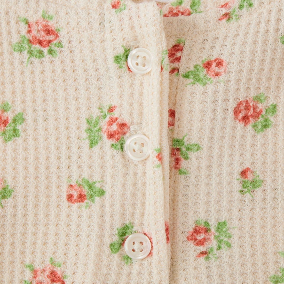 JE MORGAN [ジェイイーモーガン] 別注 ワッフル ヘンリーネックTシャツ [JG120-29S-JF] 34 PINK