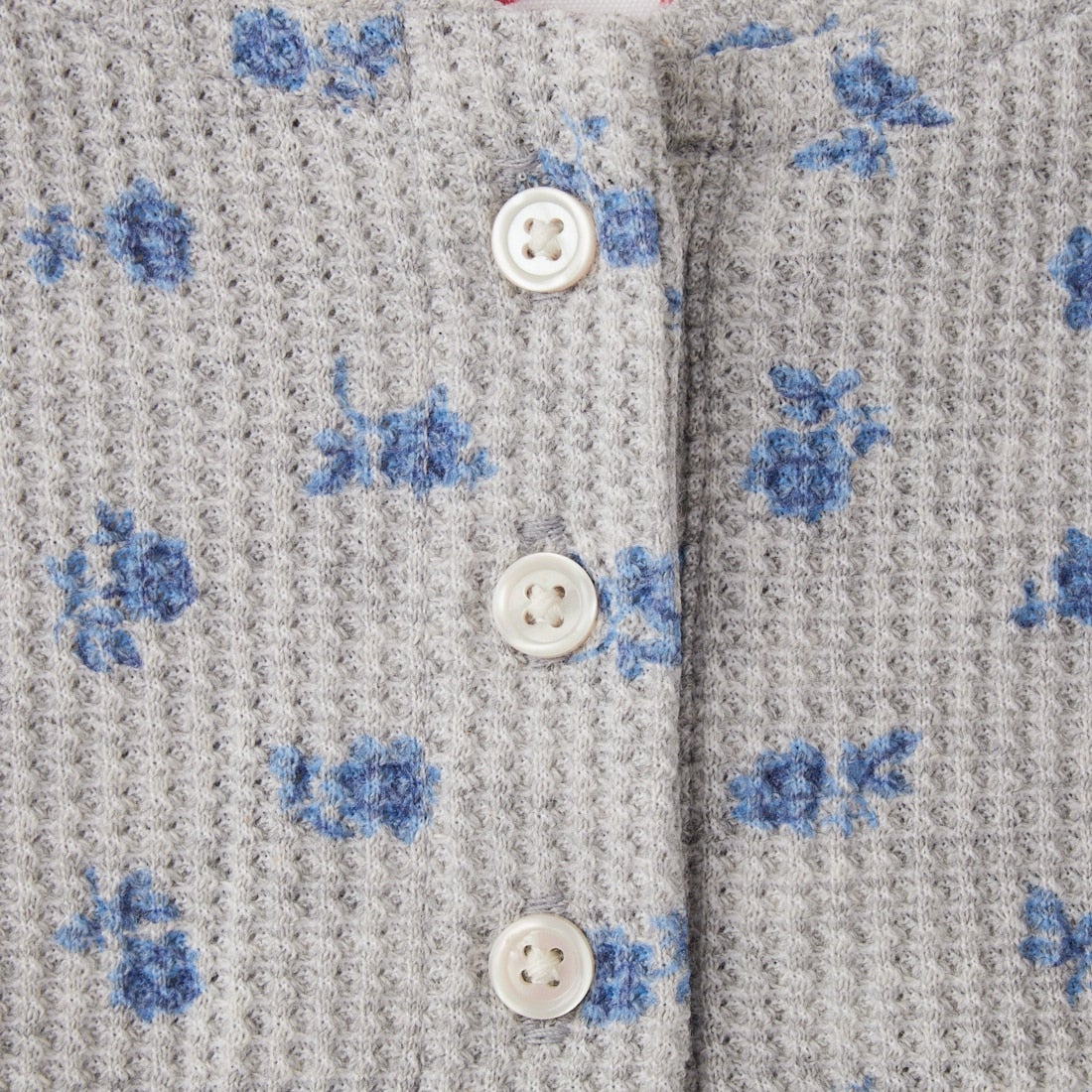 JE MORGAN [ジェイイーモーガン] 別注 ワッフル ヘンリーネックTシャツ [JG120-29S-JF] 14 GREY