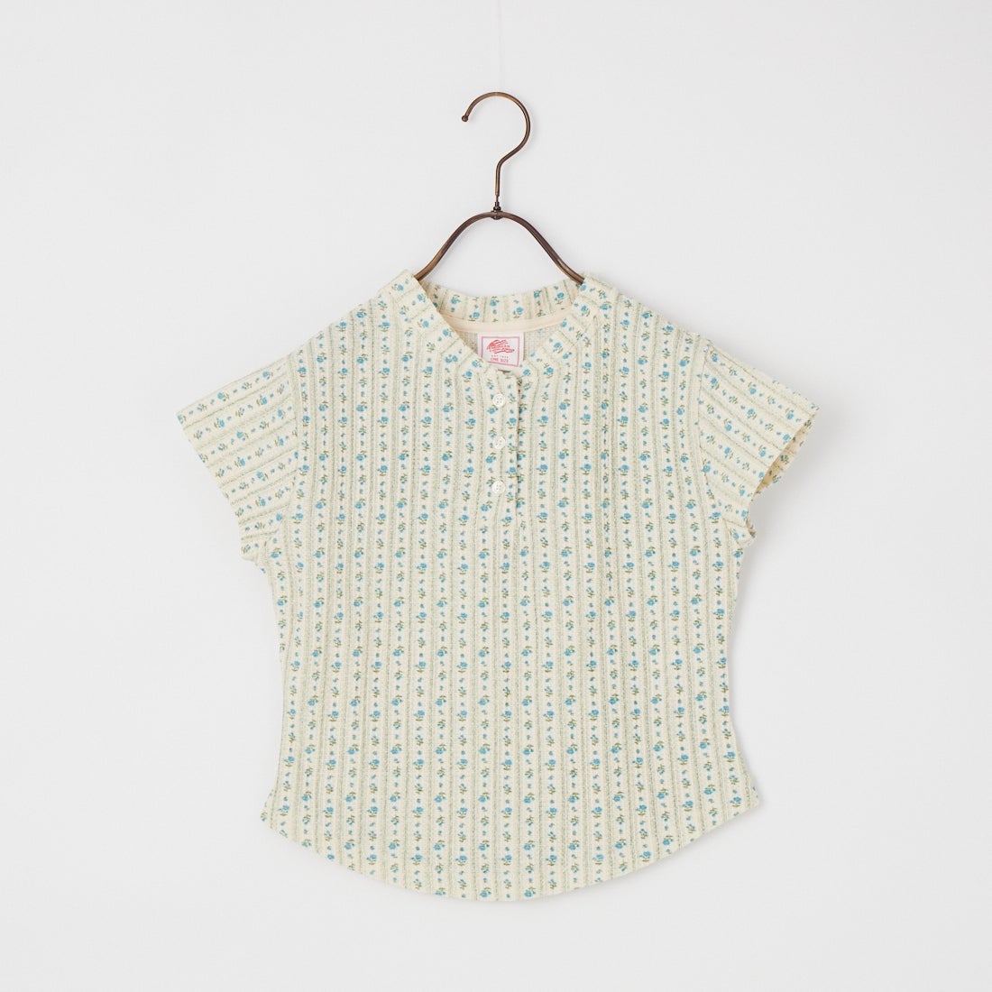 JE MORGAN [ジェイイーモーガン] 別注 ワッフル ヘンリーネックTシャツ [JG120-29S-JF] 82 STRIPE