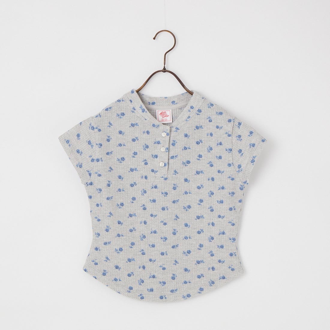 JE MORGAN [ジェイイーモーガン] 別注 ワッフル ヘンリーネックTシャツ [JG120-29S-JF] 14 GREY