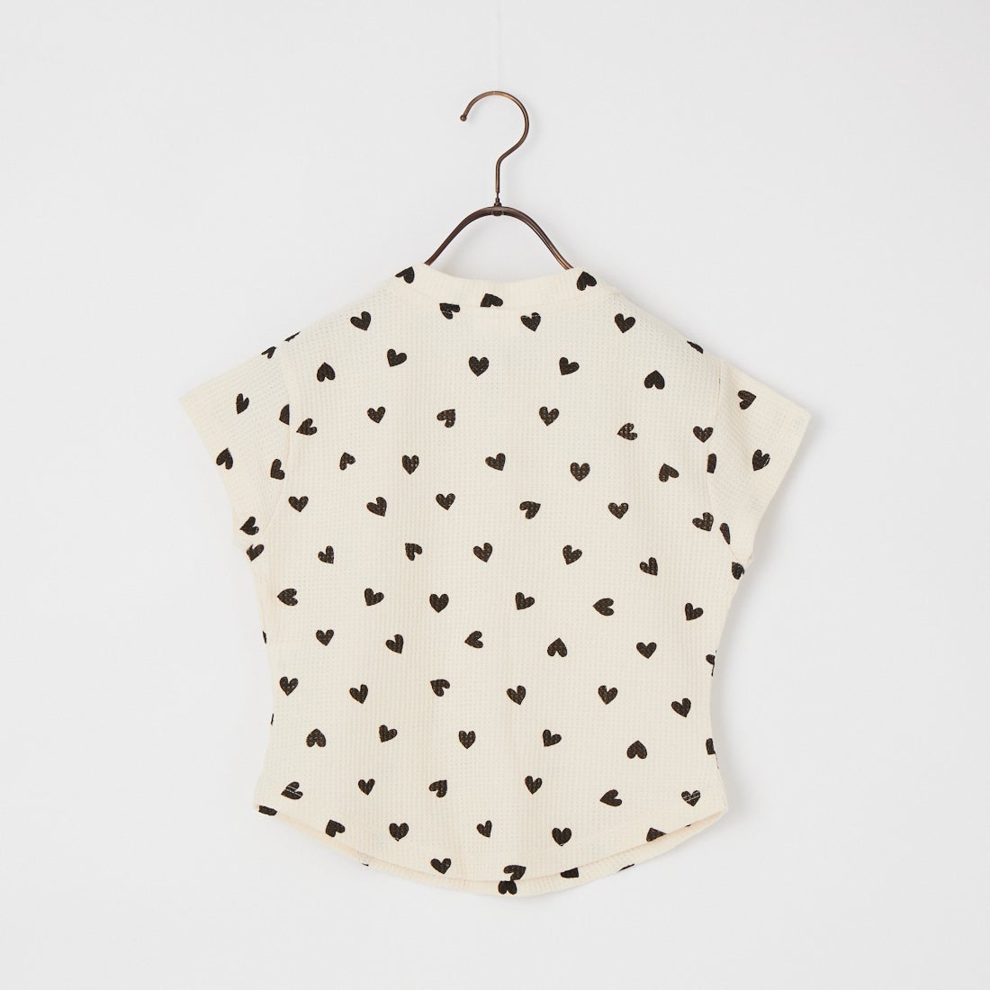 JE MORGAN [ジェイイーモーガン] 別注 ワッフル ヘンリーネックTシャツ [JG120-29S-JF] 08 BLACK