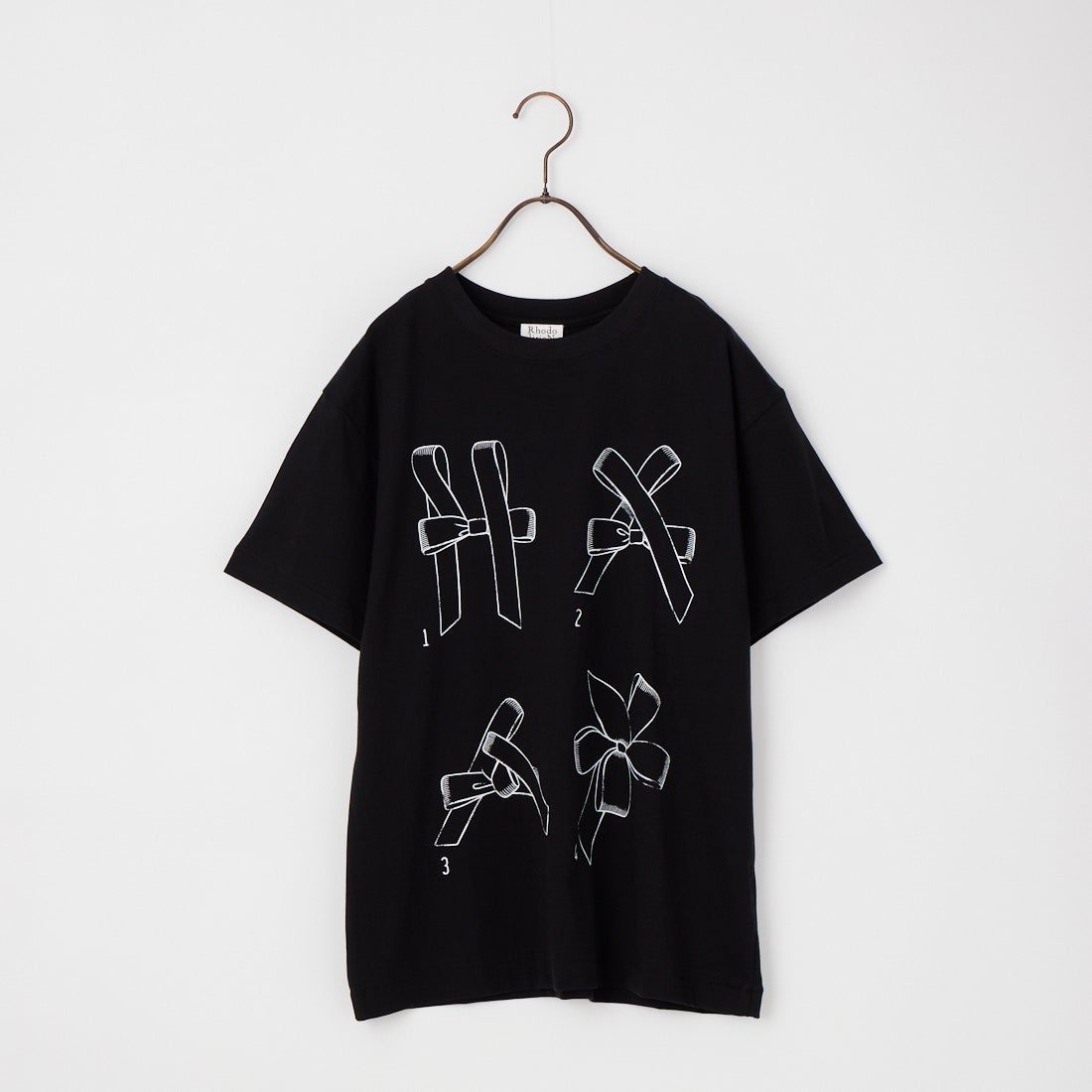 RhodolirioN [ロドリリオン] メイキングリボン プリントTシャツ